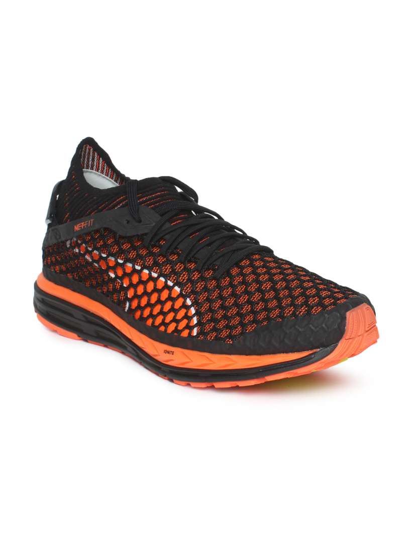 Puma ignite black orange sale