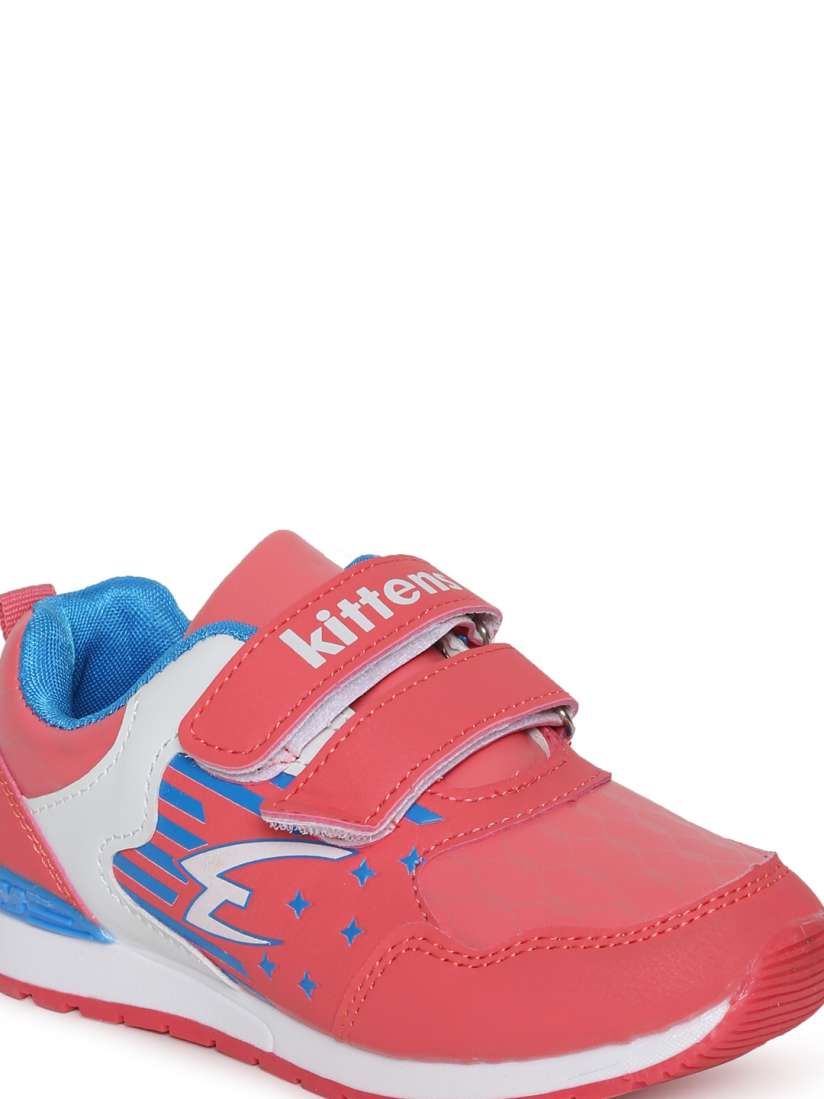 Buy Kittens Girls Coral Red Sneakers Casual Shoes for Girls 2269284 Myntra