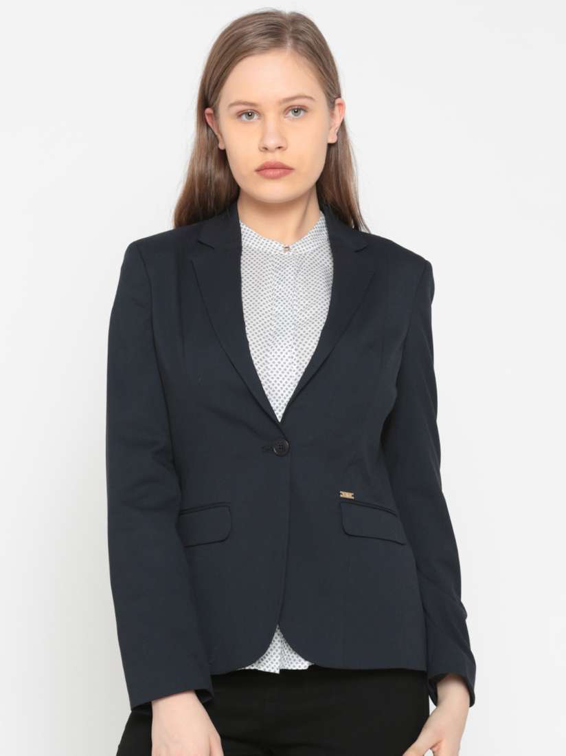 Park avenue navy blue blazer top