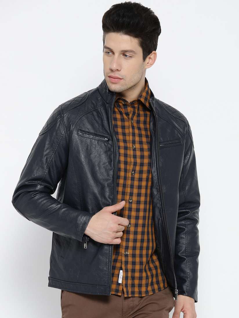 Allen solly leather jackets for mens cheap