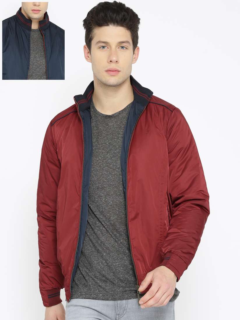 Allen solly red reversible jacket outlet