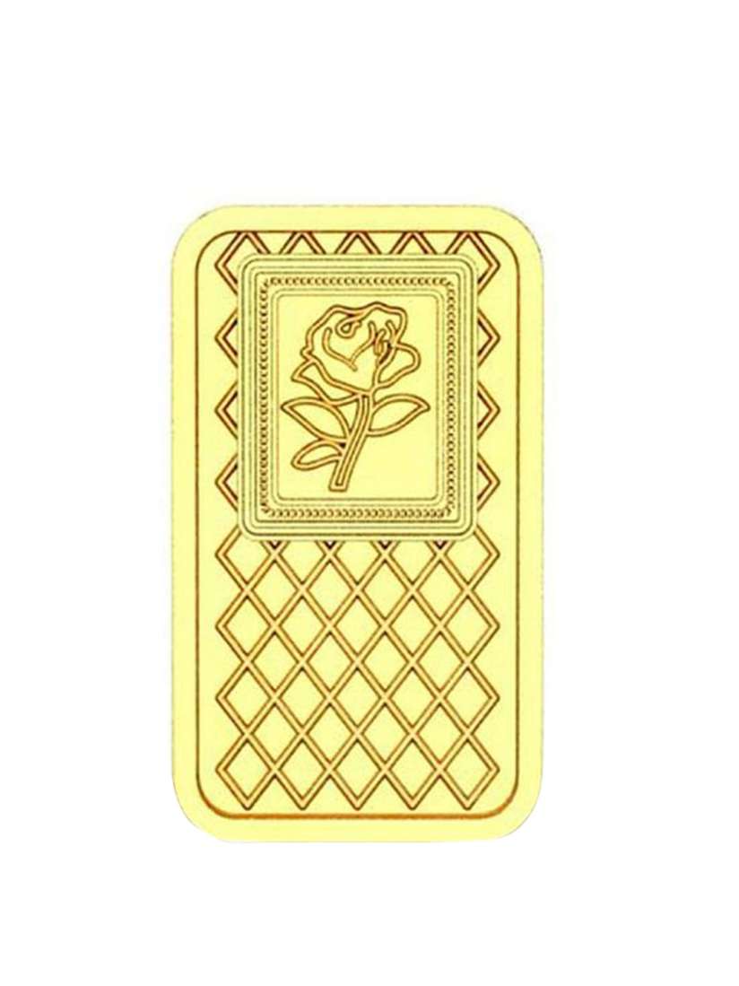 Buy CANDERE A KALYAN JEWELLERS COMPANY Floral 24KT Gold Bar 1 gram Gold Coin for Unisex 22704978 Myntra