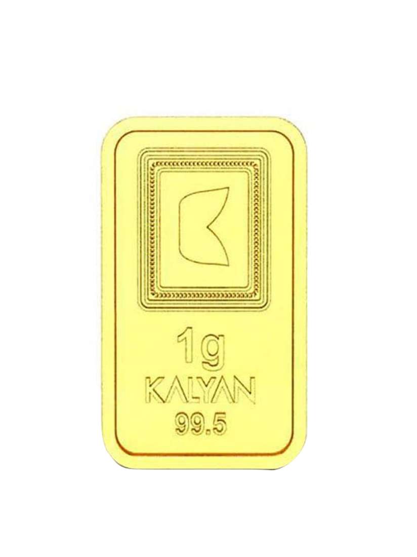 Buy CANDERE A KALYAN JEWELLERS COMPANY Floral 24KT Gold Bar 1 gram Gold Coin for Unisex 22704978 Myntra