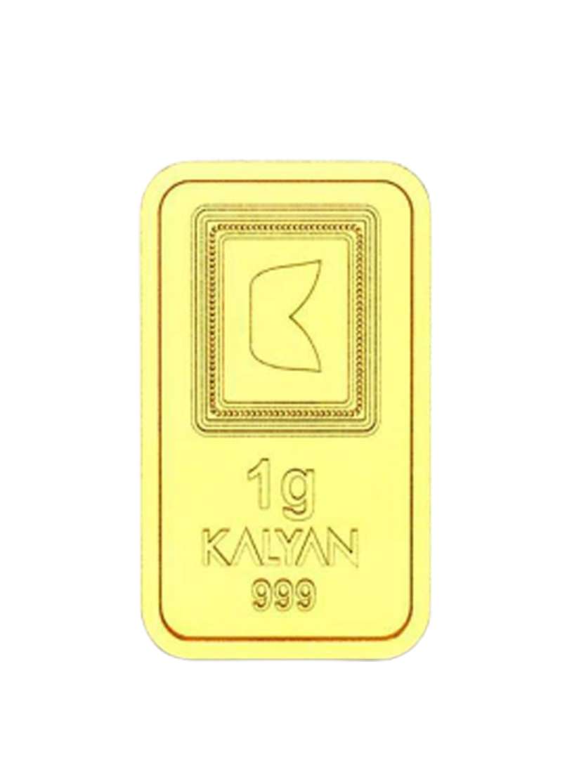 Buy CANDERE A KALYAN JEWELLERS COMPANY Floral 24KT Gold Bar 1 gram Gold Coin for Unisex 22704992 Myntra