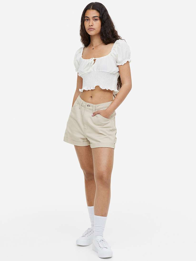 Buy H&M Women High-Waisted Cargo Shorts Shorts for Women