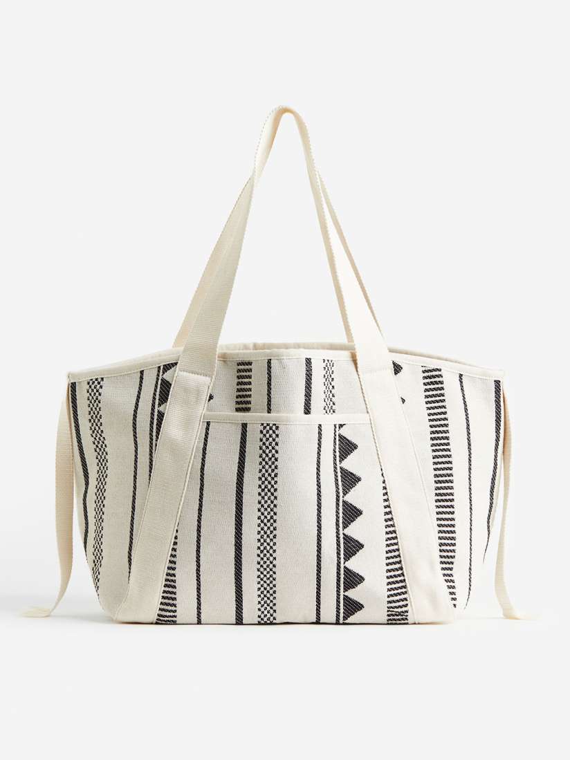 Buy H M Jacquard Weave Shopper Handbags for Women 22720692 Myntra