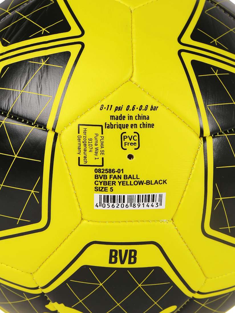 Buy Puma Yellow Black Printed BVB Fan Ball Cyber Football Footballs for Unisex 2272940 Myntra