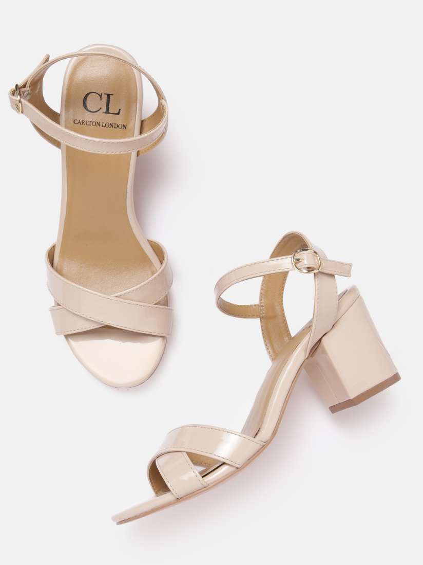 Buy Carlton London Women Cross Straps Block Heels Heels for Women 22734340 Myntra
