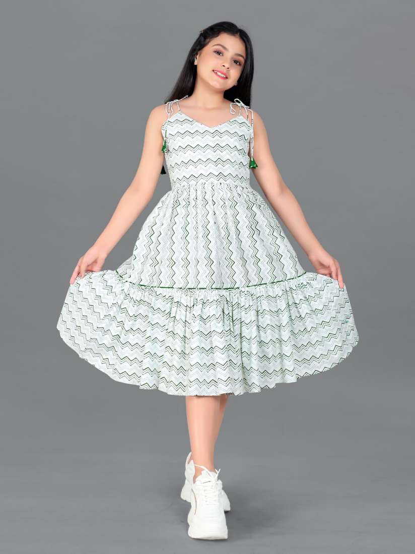 Buy FASHION DREAM Girls Print A Line Midi Dress Dresses for Girls 22738286 Myntra