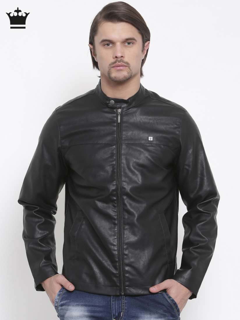 Louis philippe leather jacket cheap