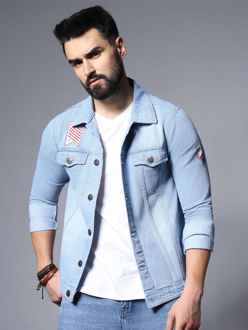 Buy High Star Typography Printed Denim Jacket Jackets for Men 22744286 Myntra