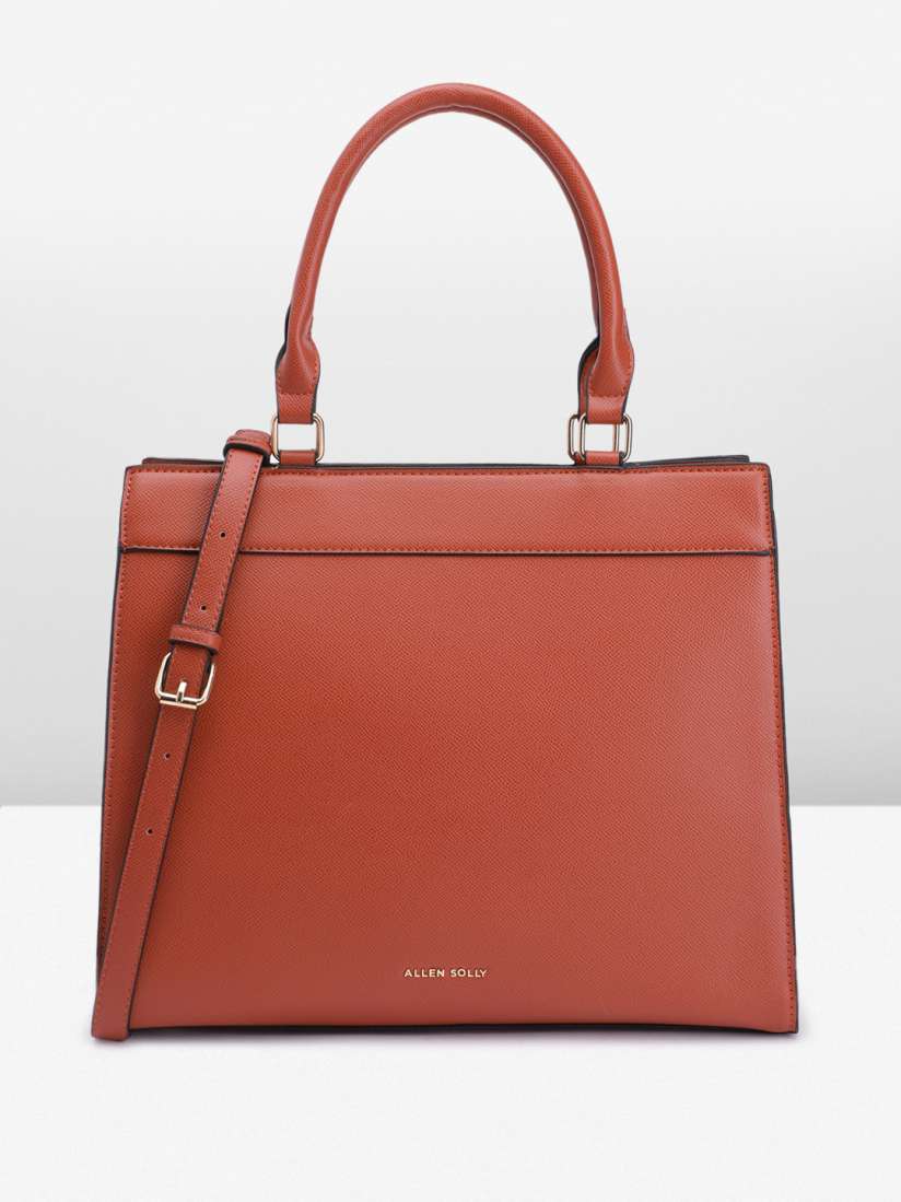 Buy Allen Solly Solid PU Structured Handheld Bag Handbags for Women 22745158 Myntra