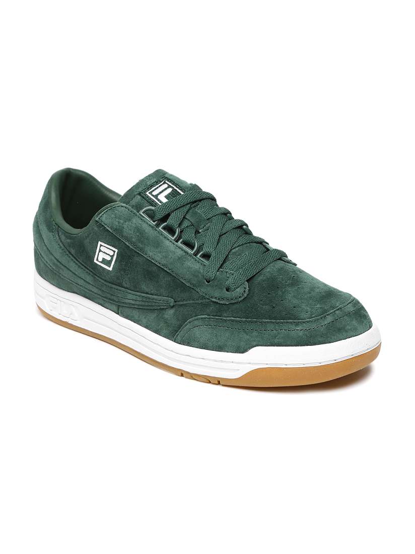 Green suede fila on sale