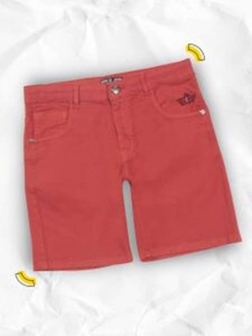 Boys yellow chino shorts top