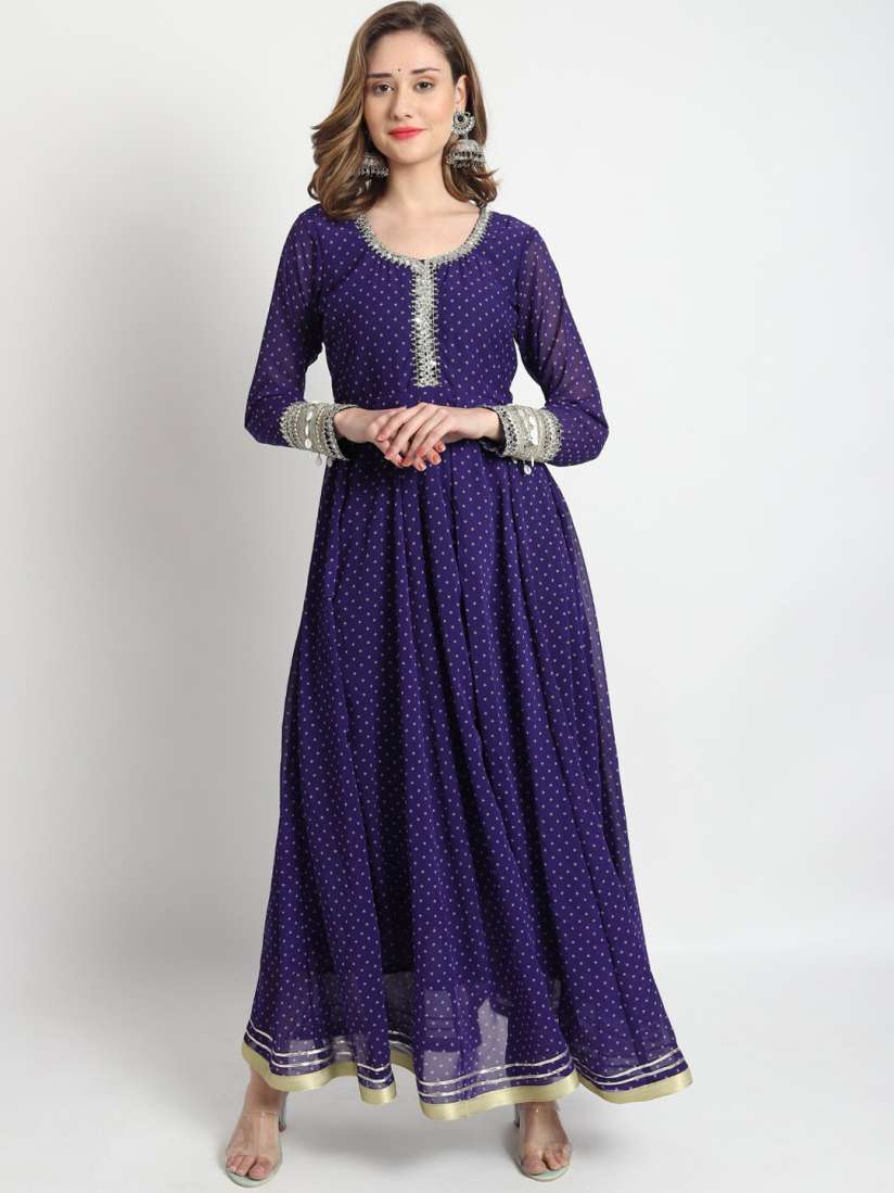 Anarkali gown myntra sales