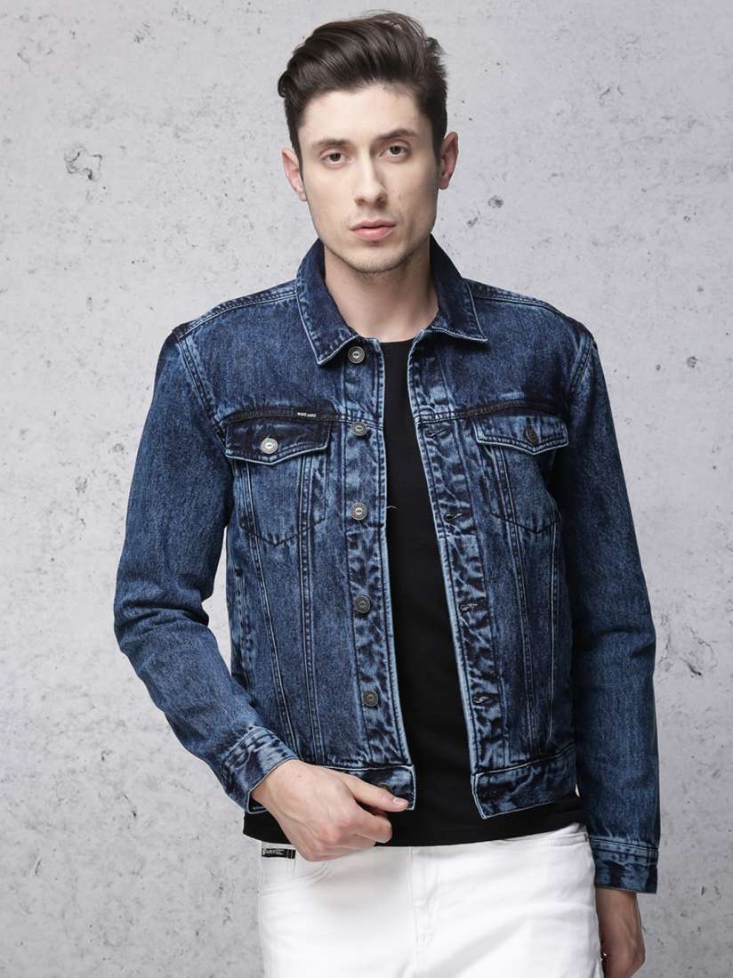 Buy Ecko Unltd Men Blue Solid Denim Jacket Jackets for Men 2275462 Myntra