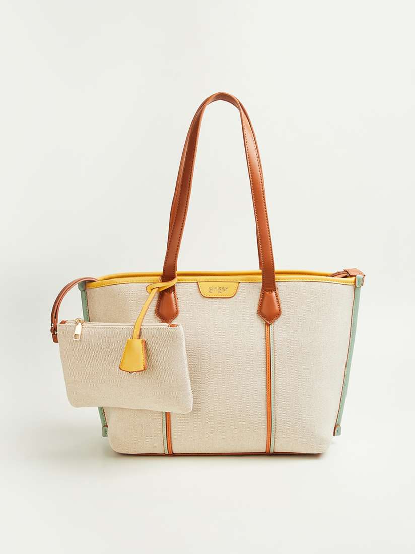 Buy Ginger by Lifestyle Textured Structured Shoulder Bag Handbags for Women 22758464 Myntra