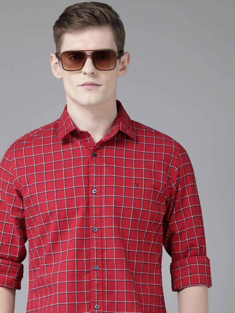 Van heusen sport men's checkered casual shirt on sale