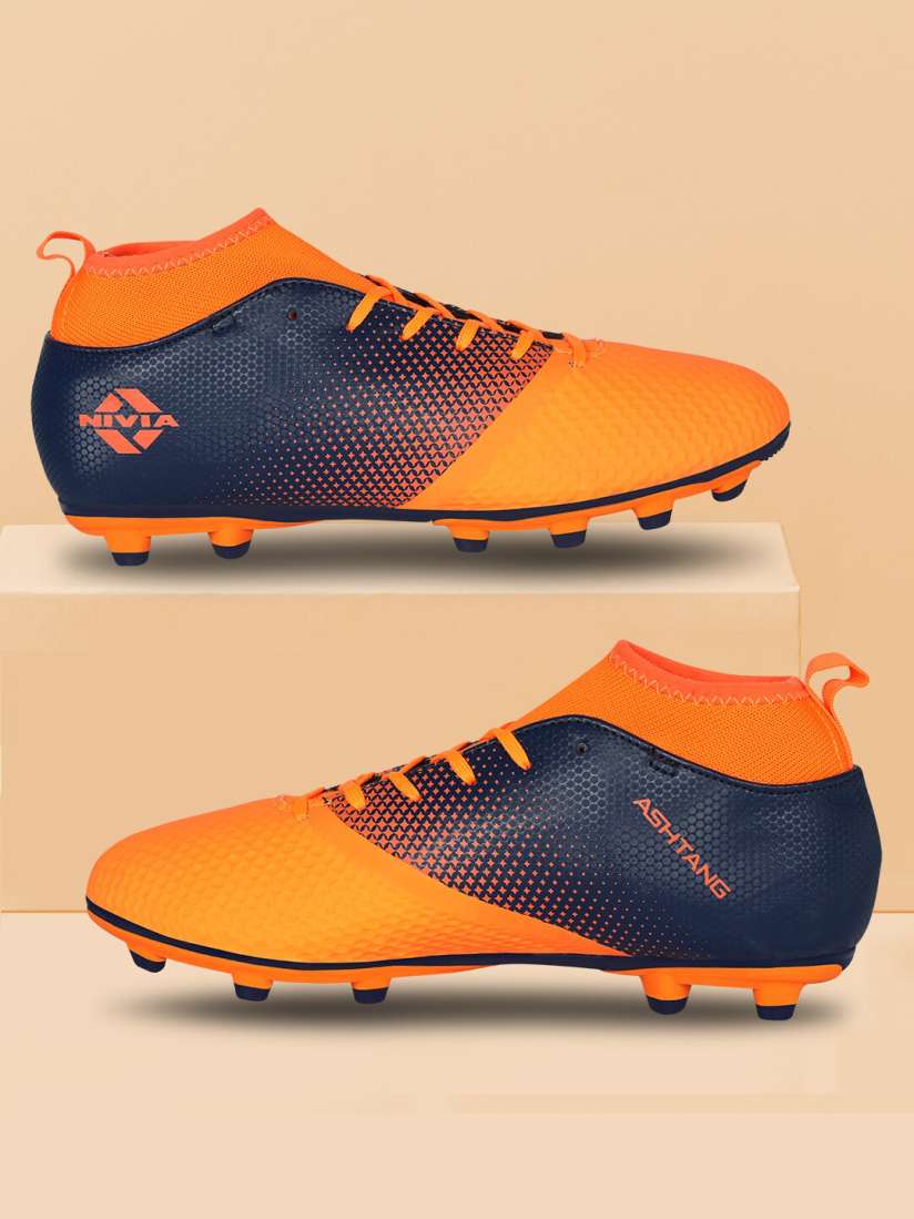 Buy NIVIA Men Ashtang Orange Stud Football Shoes Sports Shoes for Men 22762344 Myntra
