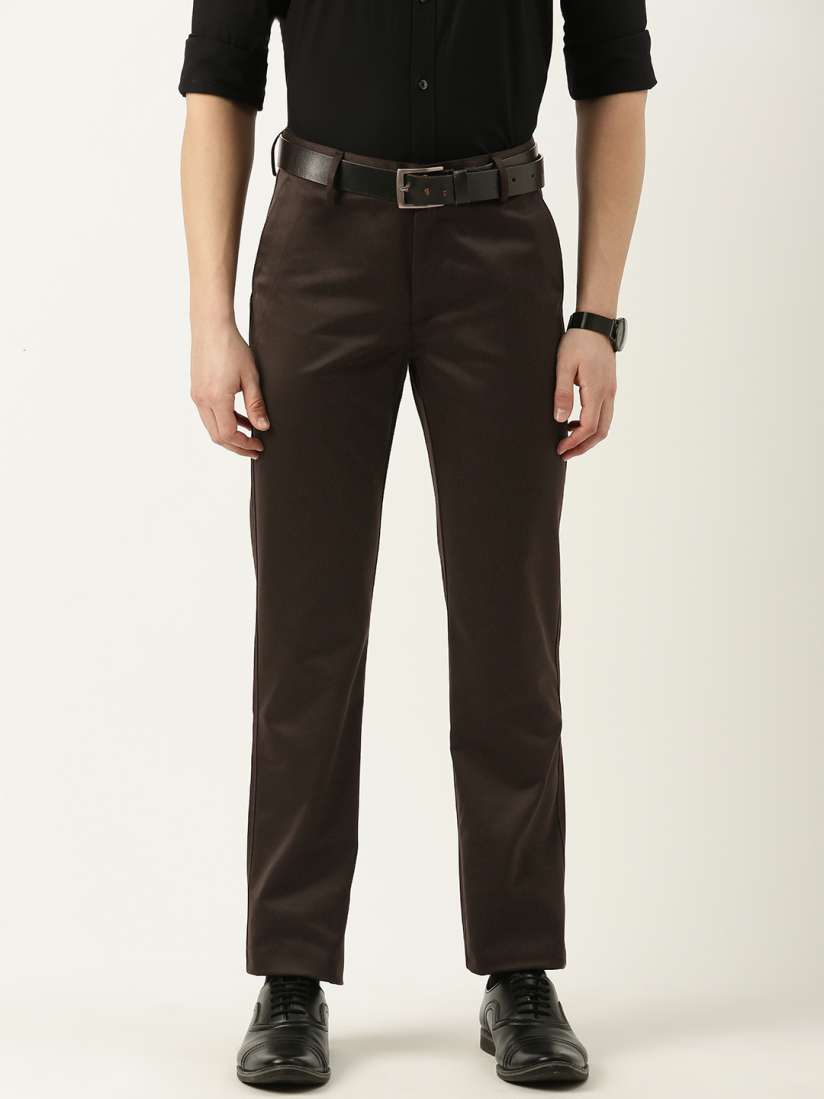 Buy Peter England Men Slim Fit Formal Trousers Trousers for Men 22764436 Myntra