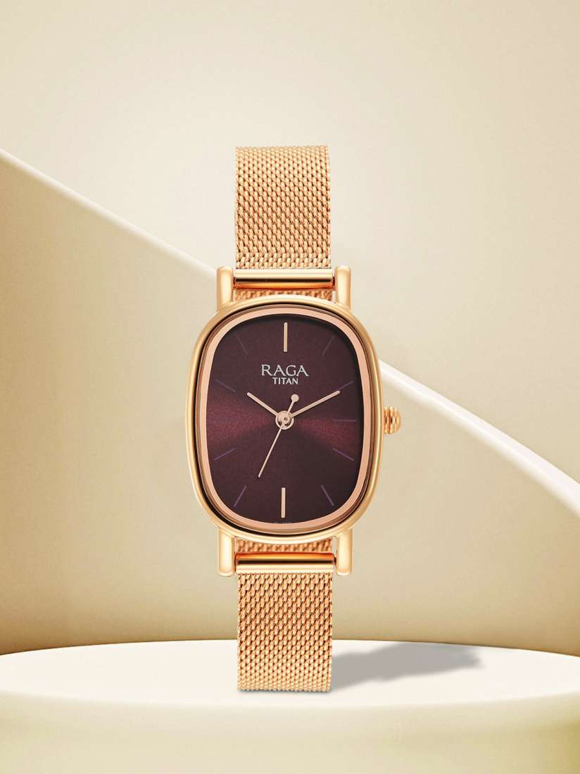 Buy Titan Women Brass Dial Stainless Steel Bracelet Style Straps Analogue Watch 2665WM01 Watches for Women 22768424 Myntra