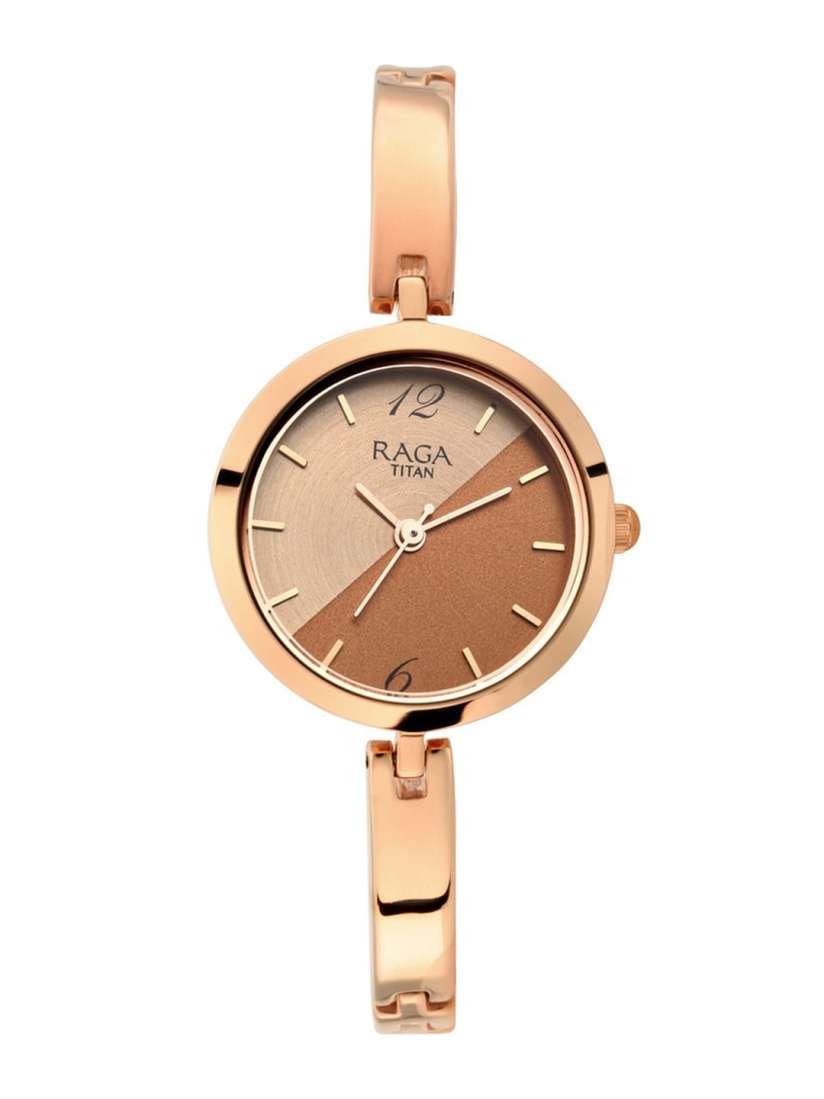 Buy Titan Women Brass Dial Stainless Steel Straps Analogue Watch NP2606WM07 Watches for Women 22768482 Myntra