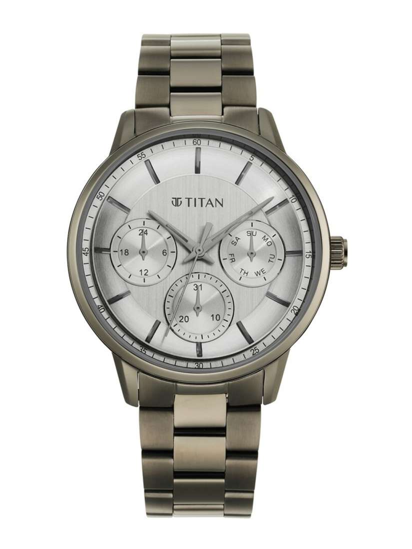 Buy Titan Men Textured Dial Stainless Steel Bracelet Style Straps Analogue Watch 90133QM01 Watches for Men 22768502 Myntra