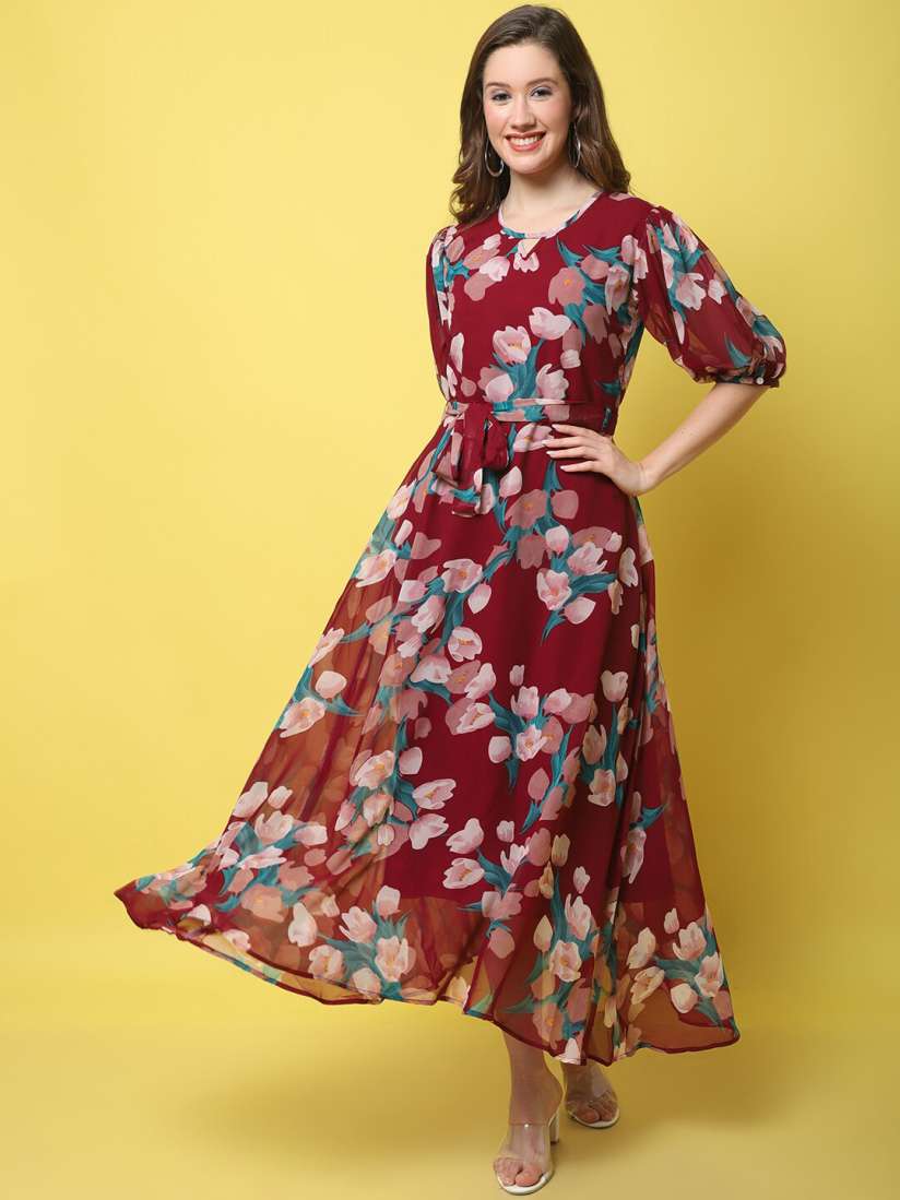 Myntra floral maxi dress deals