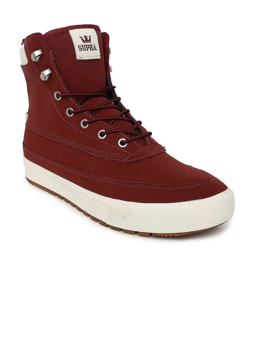 Maroon supra shoes on sale