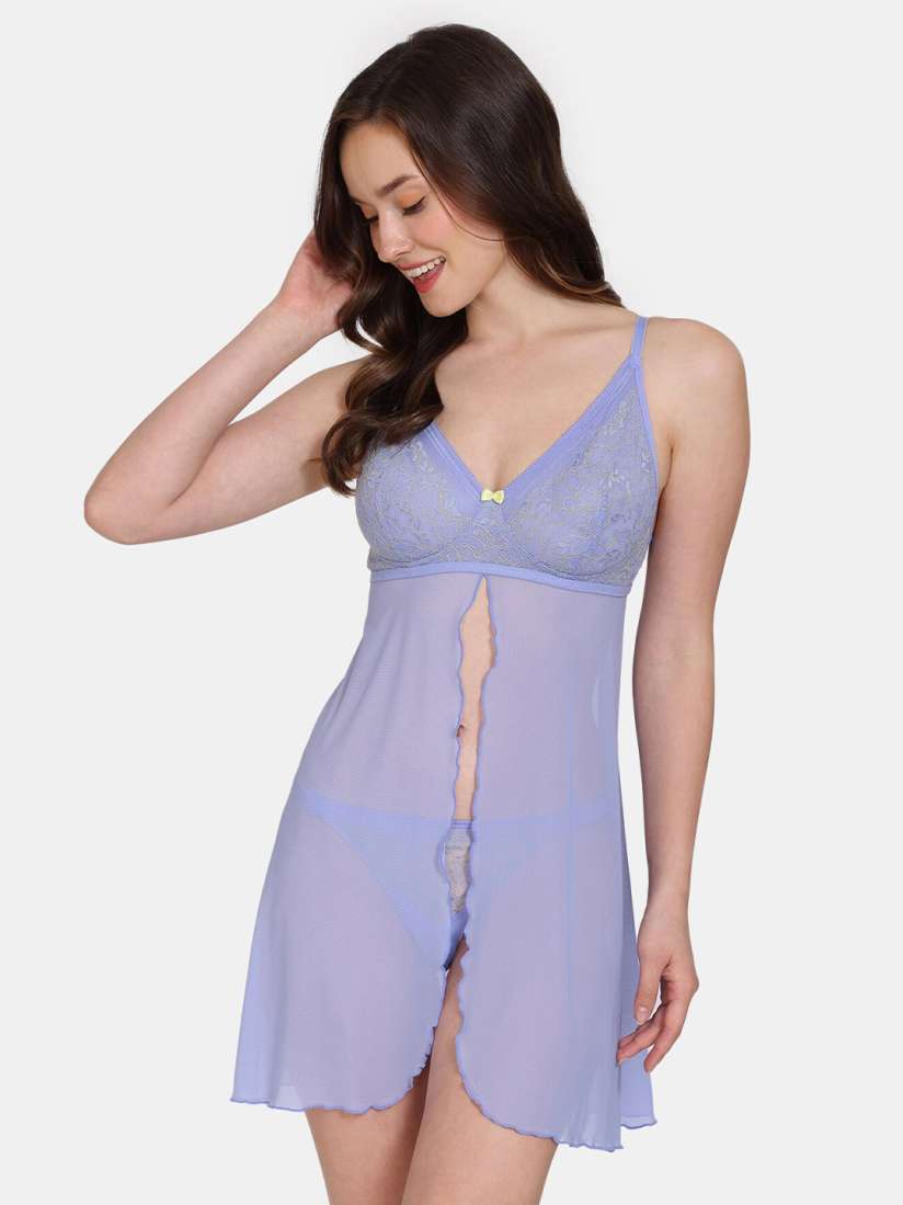 Buy Zivame Shoulder Straps Baby Doll With Briefs Baby Dolls for Women 22774270 Myntra
