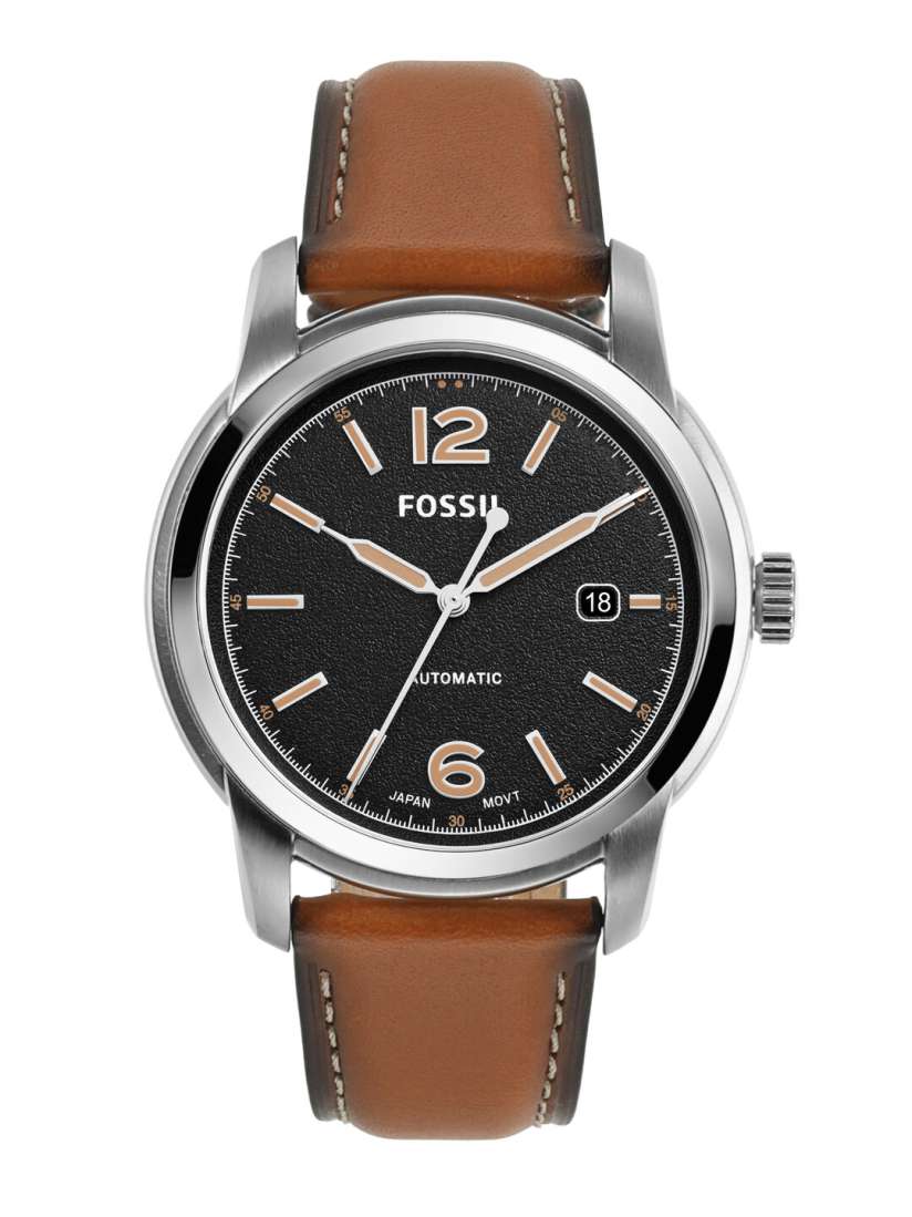 Buy Fossil Men Heritage Leather Chronograph Automatic Motion Powered Watch ME3233 Brown Watches for Men 22776370 Myntra