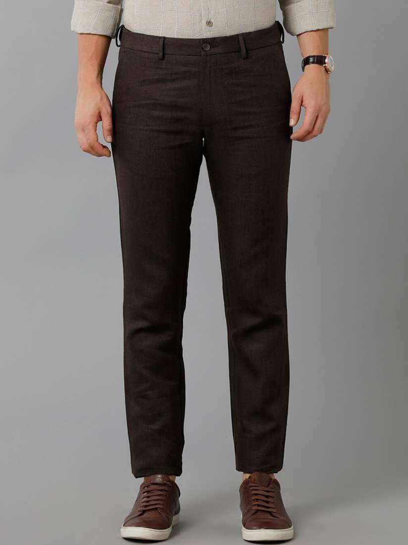 Tapered linen trousers mens on sale