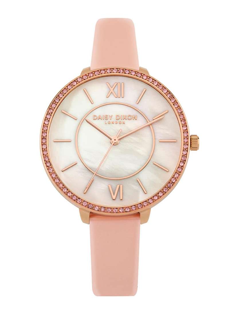 Buy Daisy Dixon Women Embellished Dial Leather Straps Analogue Watch D DD088PRG Watches for Women 22778964 Myntra