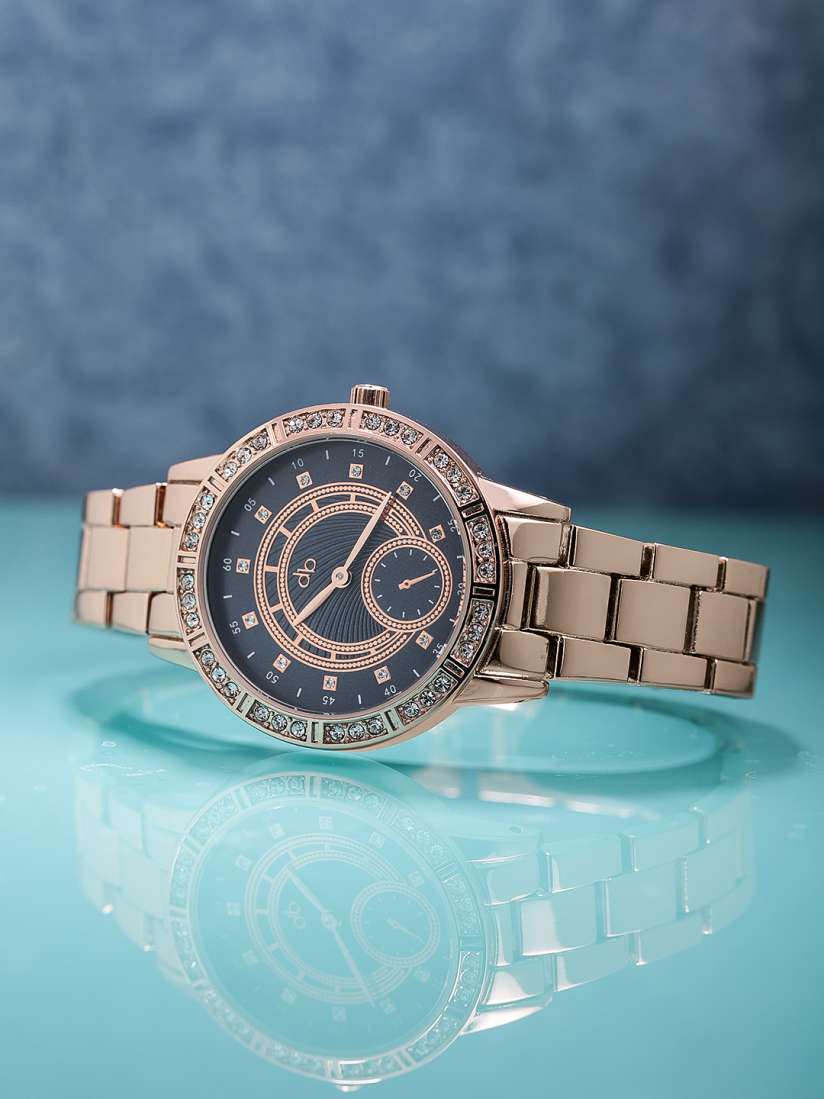 Dressberry blue analog watch clearance