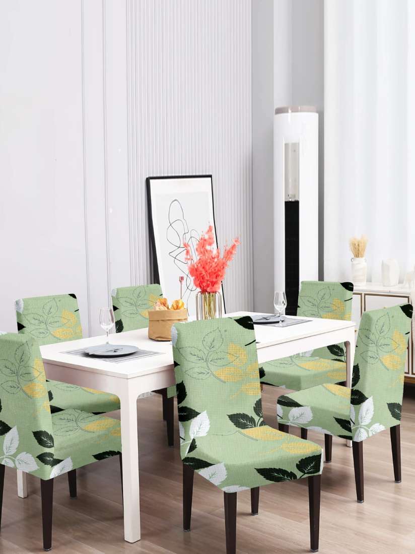 Buy Cortina Green 6 Pieces Floral Printed Dining Chair Covers Chair Cover for Unisex 22785904 Myntra