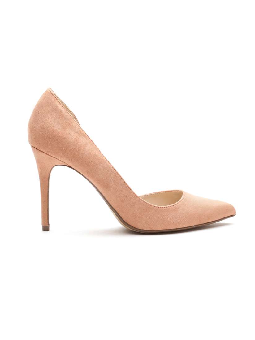 Buy MANGO Women Peach Coloured Solid Pumps Heels for Women 2279005 Myntra