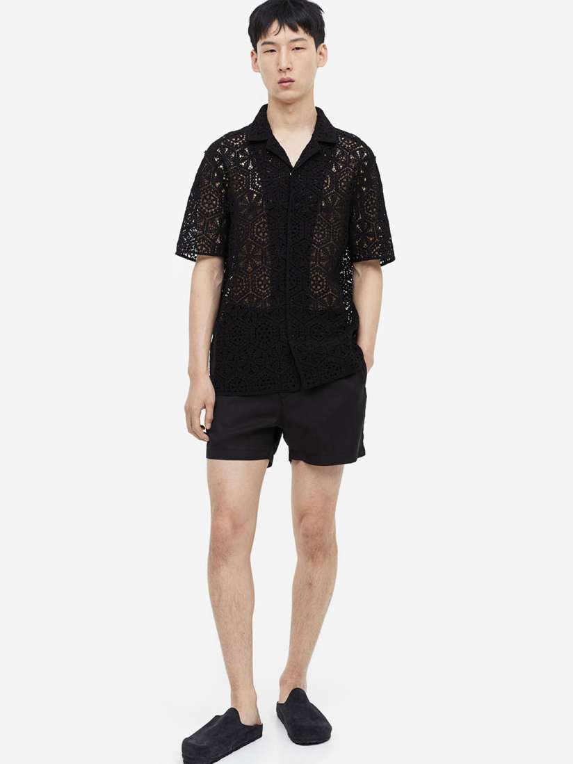 Buy H M Men Regular Fit Lyocell Shorts Shorts for Men 22796362 Myntra