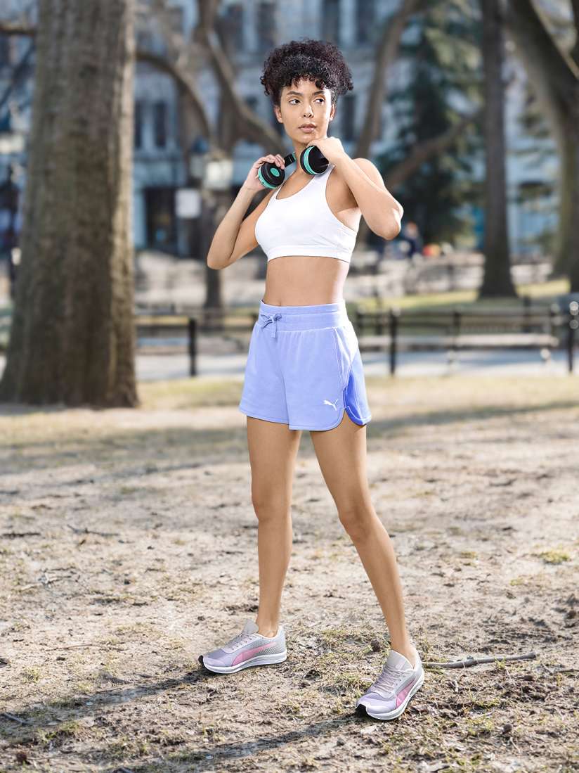 Buy Puma Women Pure Cotton Dry Cell Colourblocked Modern Regular fit Sports Outdoor Shorts Shorts for Women 22797712 Myntra
