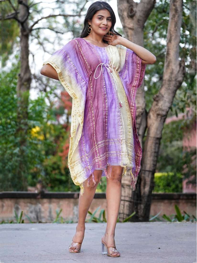 Buy Kesarya Tie and Dyed Kaftan Dress Dresses for Women 22798258 Myntra