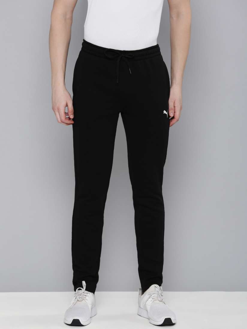 Buy Puma Men Solid Slim Fit Zippered Knitted Track Pants Track Pants for Men 22807056 Myntra
