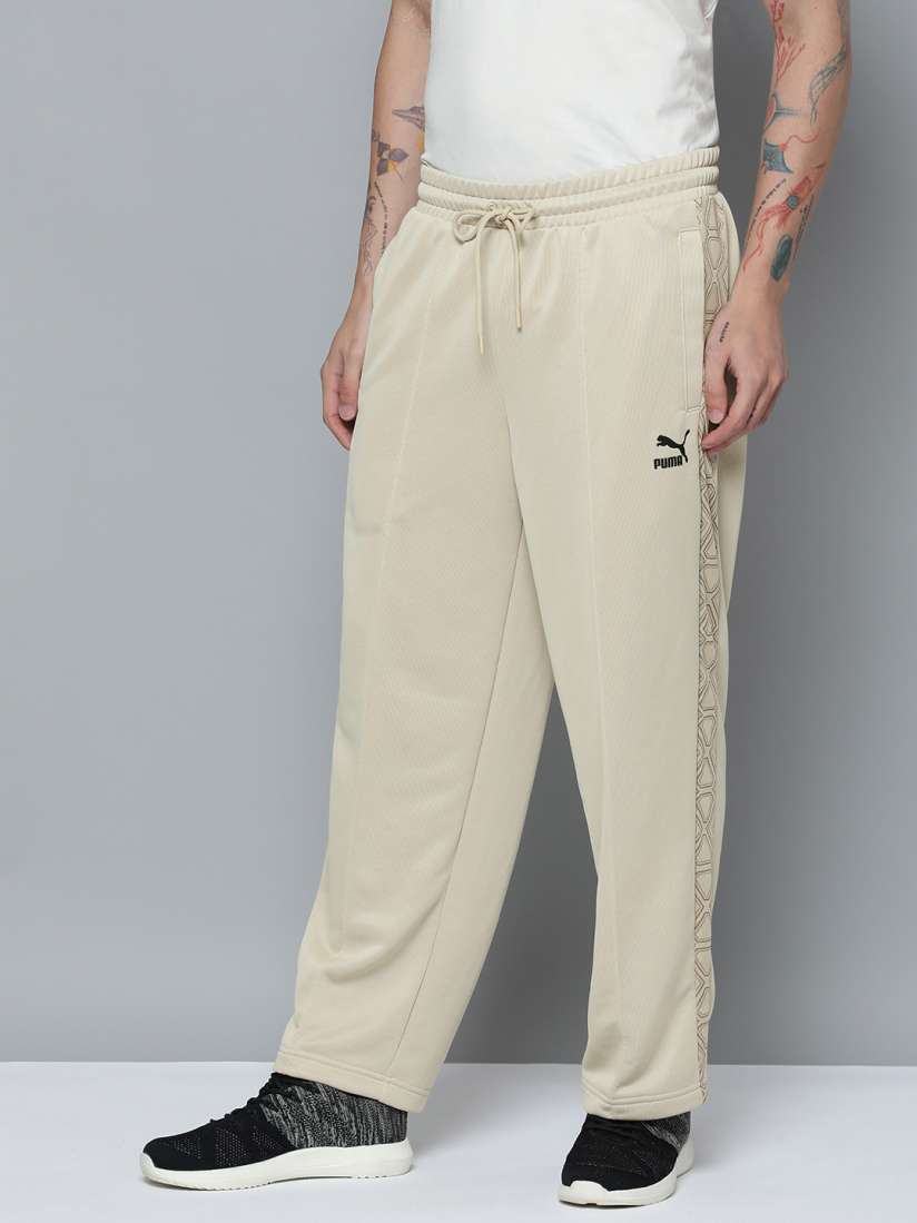 Puma logo stripe drawstring sweatpants online