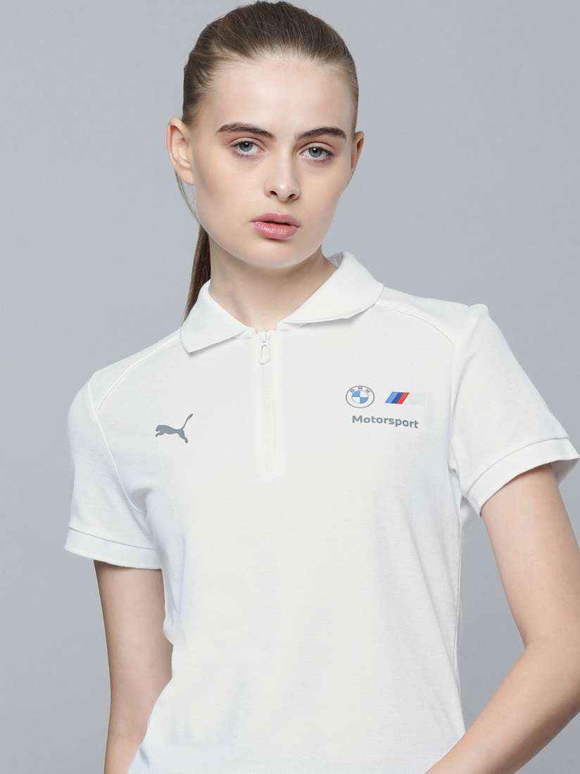 Buy PUMA Motorsport BMW M Polo Collar Regular Fit T Shirt Tshirts for Women 22807470 Myntra