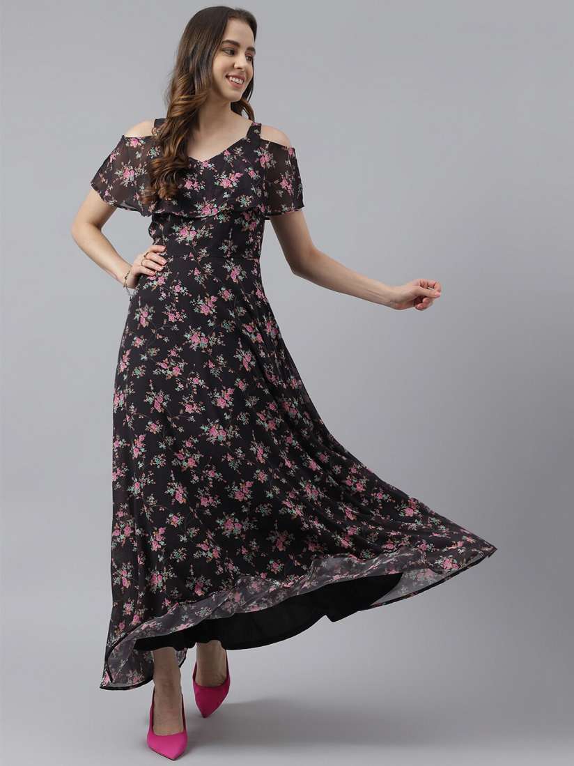 Buy Latin Quarters Floral Print Layered Maxi Dress Dresses for Women 22809146 Myntra