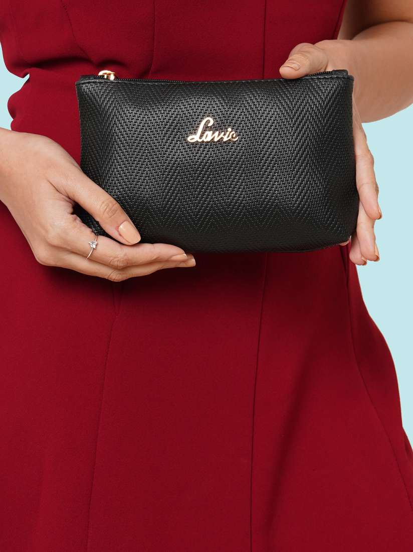 Buy Lavie Women Textured Travel Pouch Travel Accessory for Women 22810258 Myntra