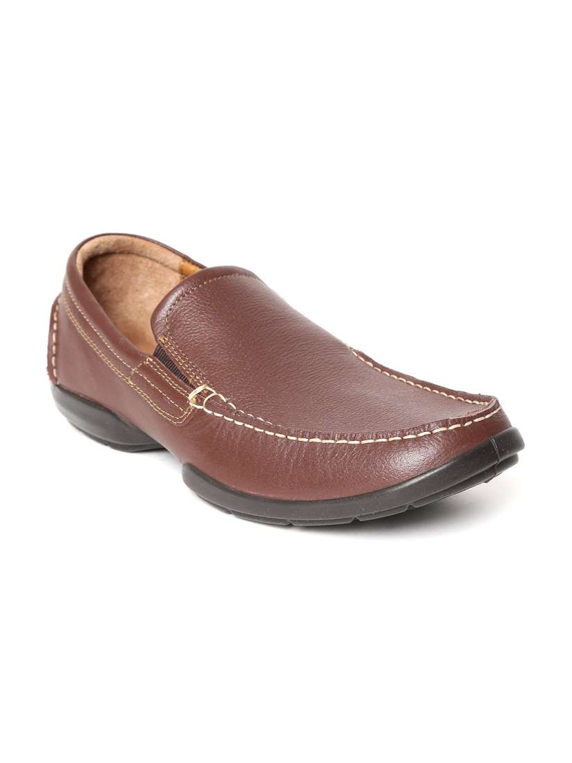 Buy Woodland Men Brown Leather Loafers Casual Shoes for Men 2281478 Myntra