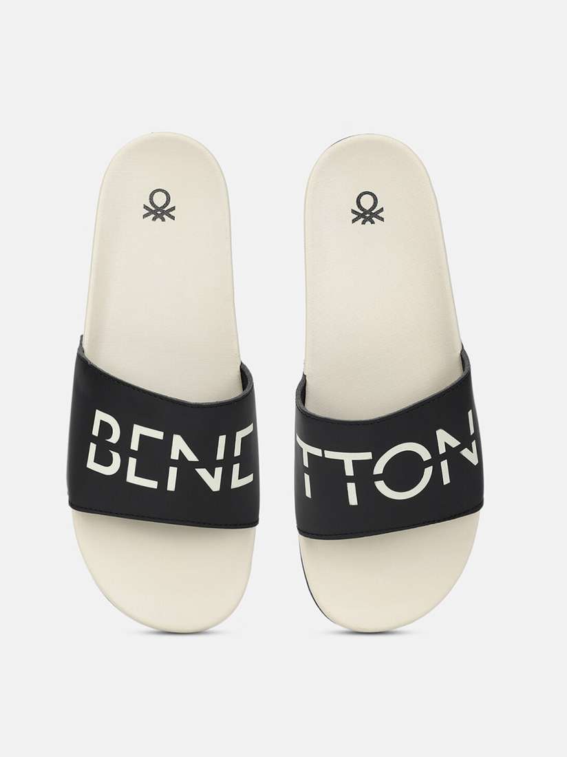 Buy United Colors of Benetton Men Logo Printed Rubber Sliders Flip Flops for Men 22818898 Myntra