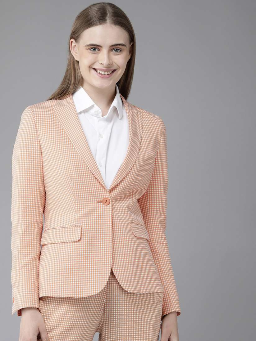 Van heusen pink blazer on sale