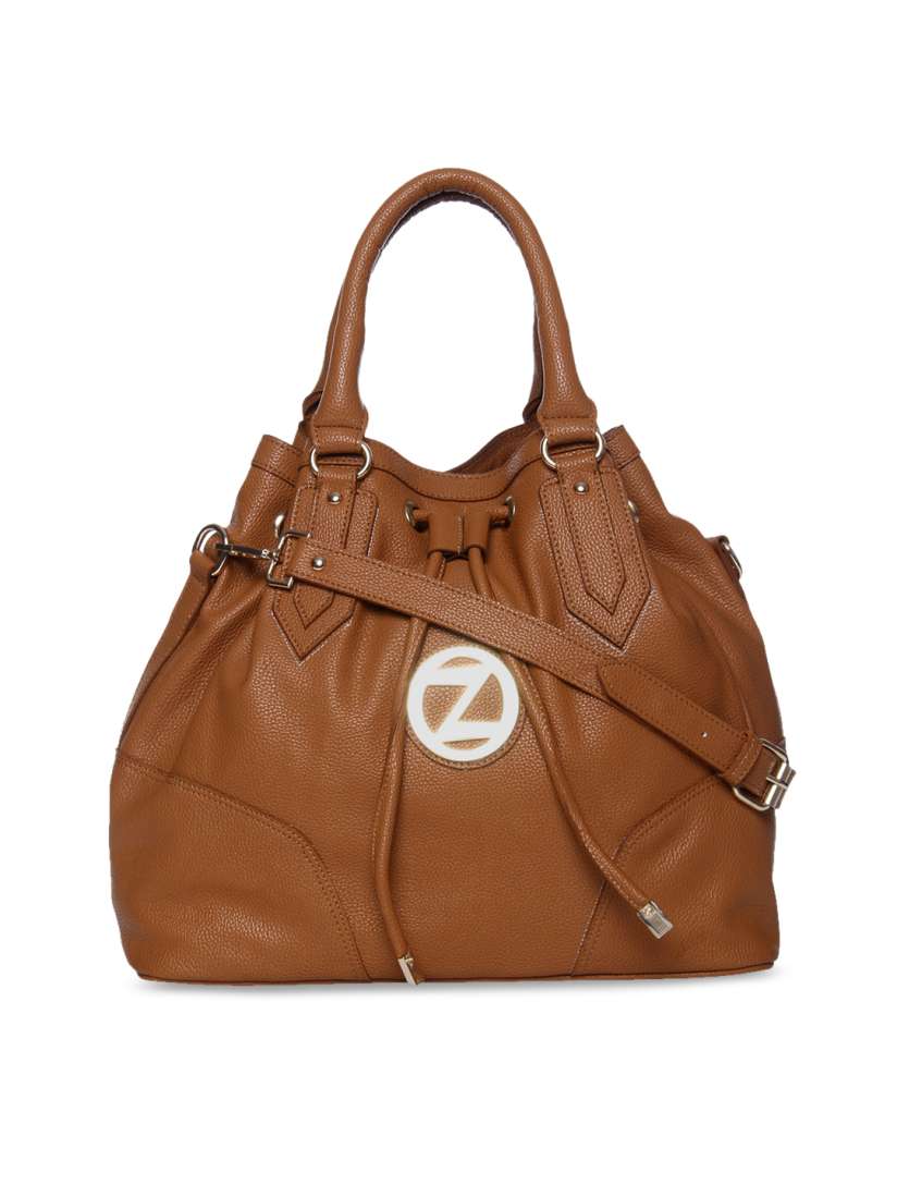 Buy OsaiZ Tan Solid Shoulder Bag Handbags for Women 2282950 Myntra