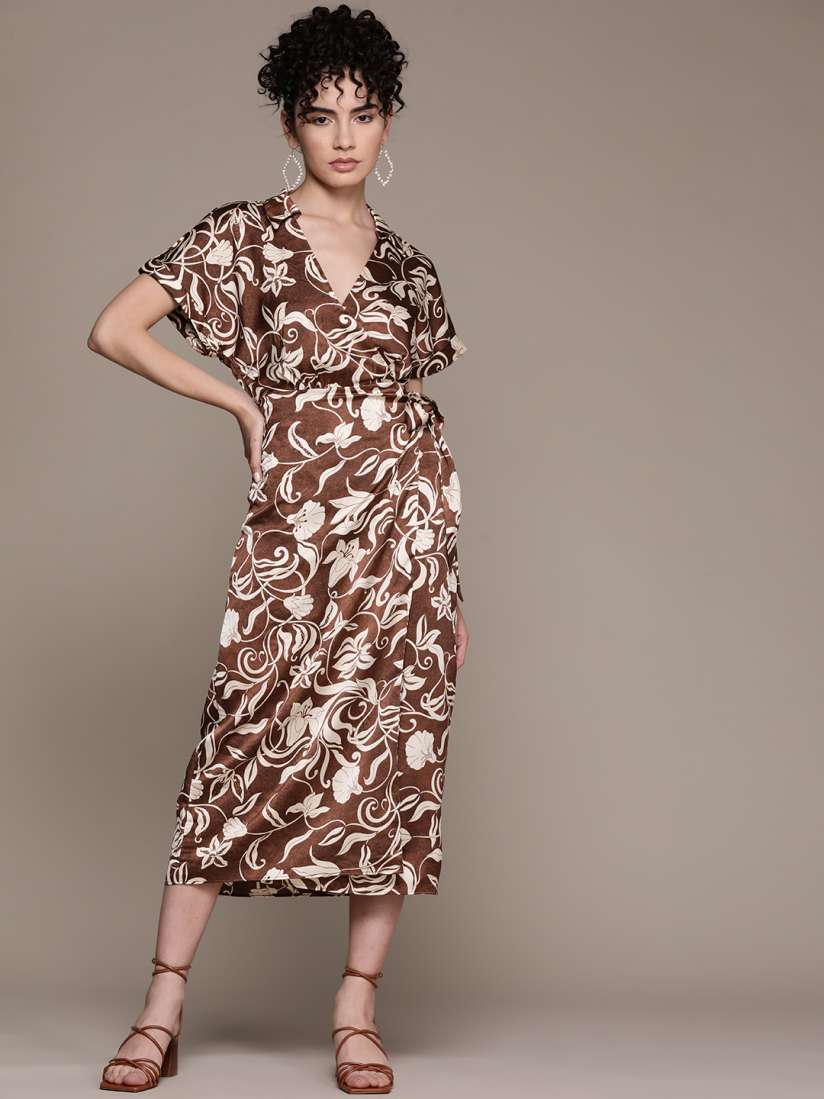 Mango printed dress top