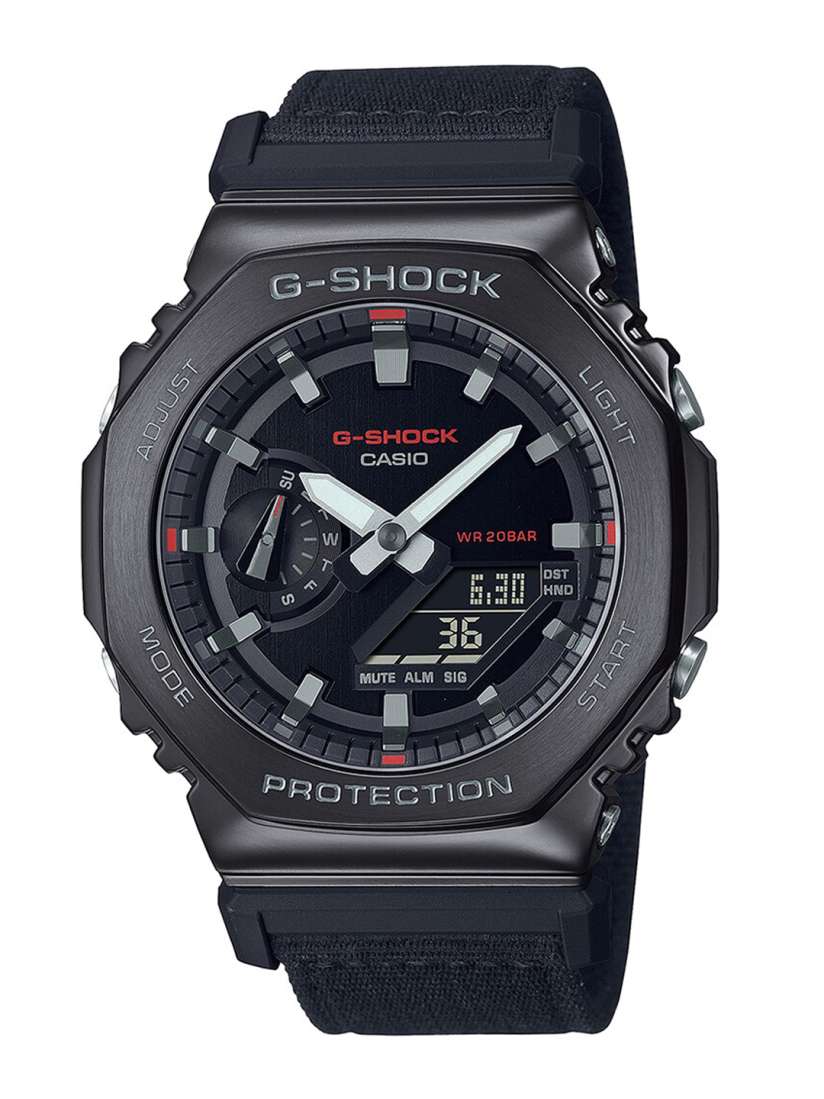 Buy CASIO Men G Shock G Steel GM 2100CB 1ADR Black Ana Digi Dial Black Cloth Band G1373 Watches for Men 22837004 Myntra